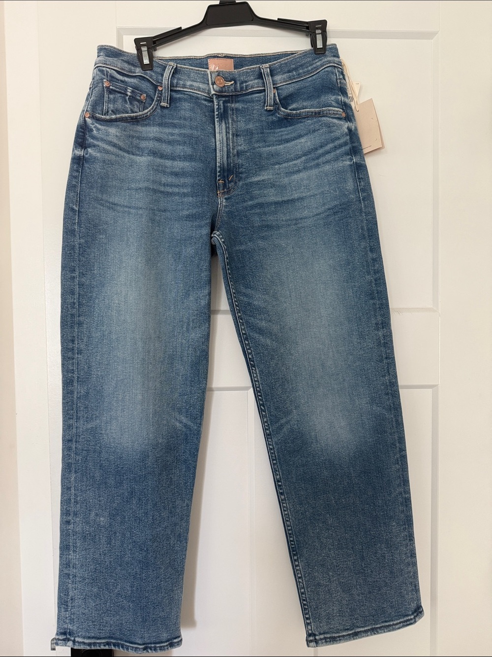 MOTHER women’s Straight Jeans in Medium Blue Wash